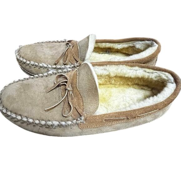 Wooly Rascals Vibram Evaflex Hard Sole Moccasins Genuine Sheepskin Men’s SZ 11M - Picture 2 of 6